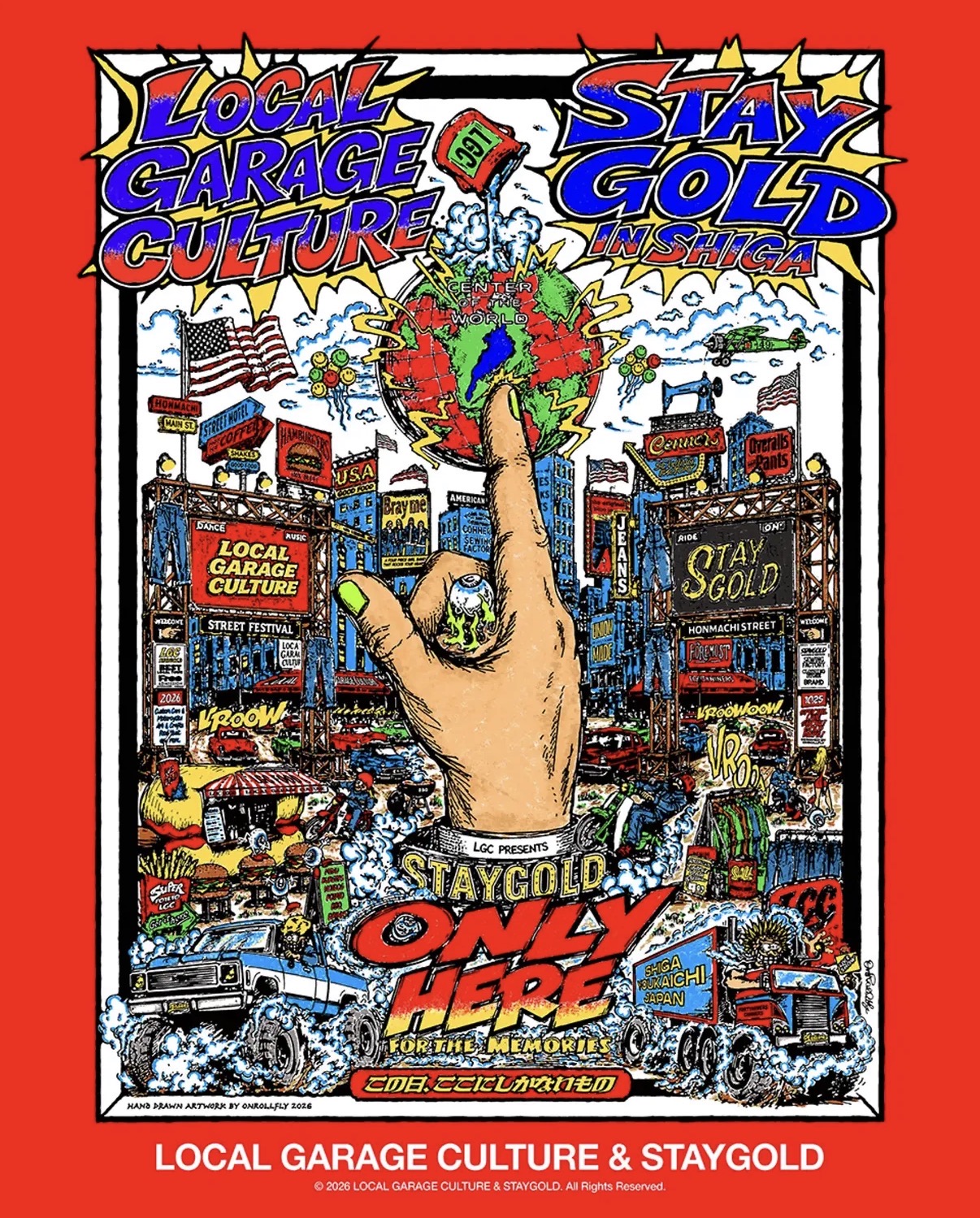 LGCとSTAYGOLDのイベントポスター